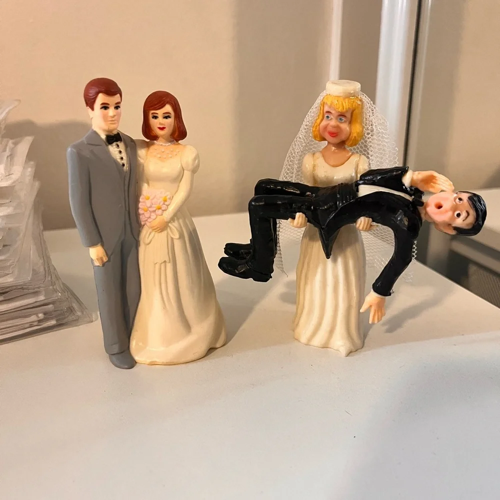 Vintage Wedding Cake Toppers